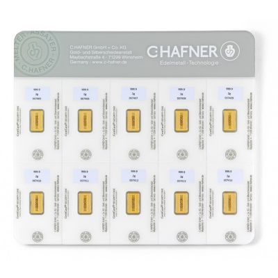 Złota Sztabka 10x2g C.Hafner SMARTPACK - 2